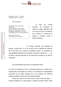 Dictamen 127/2016 - Consejo Consultivo del Principado de Asturias