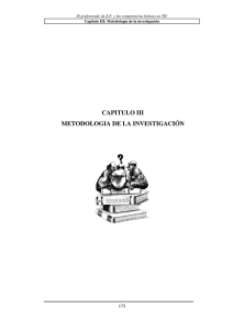 CAPITULO III METODOLOGIA DE LA INVESTIGACIÓN