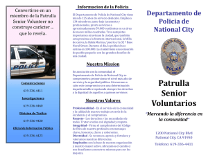 Patrulla Senior Voluntarios - National City Police Department