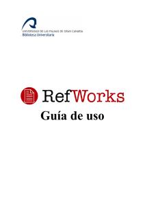 Guía de uso de Refworks