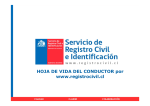 HOJA DE VIDA DEL CONDUCTOR por www.registrocivil.cl