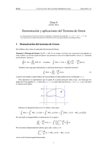 Teorema de Green: Demostraci&oacute;n y Aplicaciones (C&aacute;lculo II)
