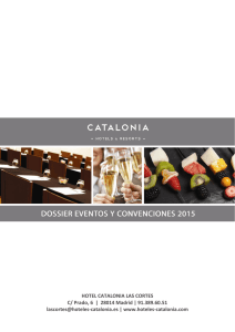 HOTEL CATALONIA LAS CORTES C/ Prado, 6 | 28014 Madrid