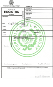 Registro de Marcas - Ministerio de Industria y Comercio