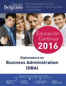 Diplomatura en Business Administration