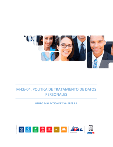 M-DE-04. POLITICA DE TRATAMIENTO DE DATOS PERSONALES