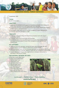 objectives - International Model Forest Network