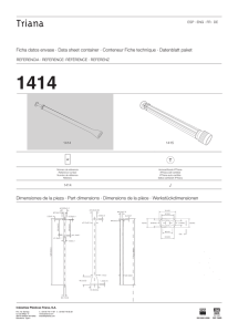 Dimensiones de la pieza · Part dimensions · Dimensions de la pièce