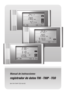 registrador de datos THI &middot; THIP &middot; TCO