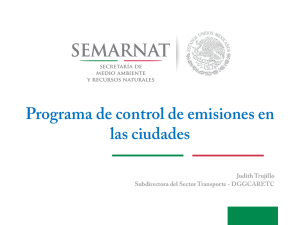 Programa de control de emisiones en las ciudades