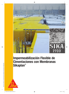 Impermeabilización de Cimentaciones con Membranas Sikaplan