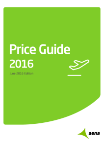 Aena Price Guide for 2016