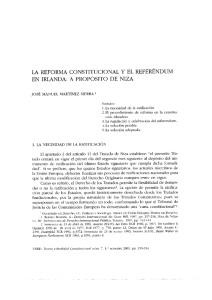 LA REFORMA CONSTITUCIONAL Y EL REFERÉNDUM EN