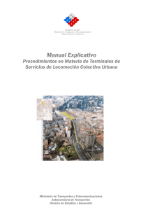 Manual Explicativo, Procedimientos en Materia de Terminales