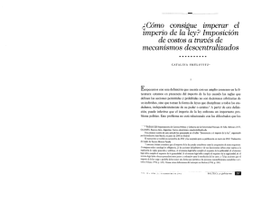 ¿Cómo consigue imperar el imperio de la ley?