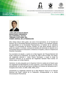Juan Carlos Silva Adaya - Tribunal Electoral del Poder Judicial de la