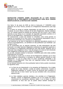 instruccin 3/2008/rsi sobre aplicacin del reglamento de