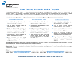 Global Financing Solutions for Mexican Companies