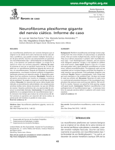 Neurofibroma plexiforme gigante del nervio ciático