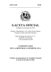 Constitución de la República Dominicana