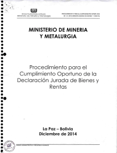 Procedimiento para el cumplimiento oportuno de la Declaración