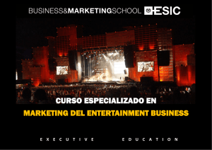 curso especializado en marketing del entertainment business