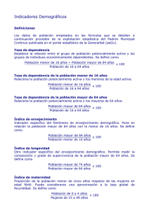 Indicadores Demográficos - Portal Estadístico de la Generalitat
