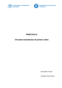 6. Transitorios de 1r orden - Universitat Politècnica de Catalunya