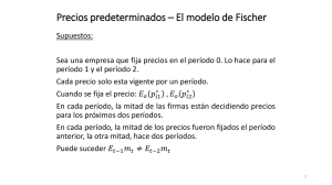 Precios predeterminados – El modelo de Fischer