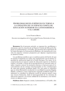 problemas socio-jurídicos en torno a la creación de un espacio