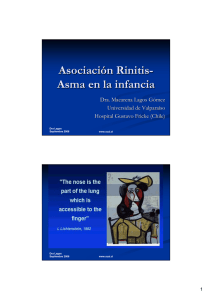 Asociación Rinitis- Asma en la infancia