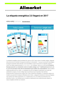 La etiqueta energética 2.0 llegará en 2017 - Noticias de