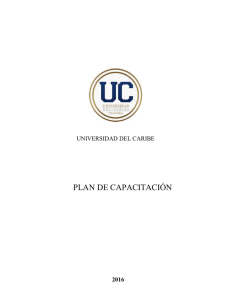 plan de capacitación - Universidad del Caribe