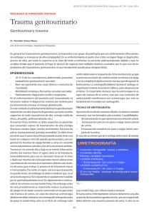 Trauma genitourinario - Revista Chilena de Urología