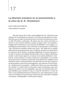 De Pablos 2013 La libertad creadora en Chesterton