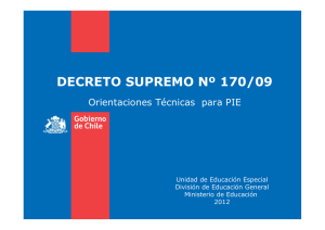 decreto supremo nº 170/09 - Ministerio de Educación de Chile