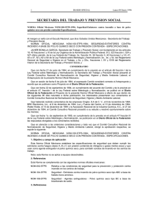 NOM-100-STPS-1994 - Secretaría del Trabajo y Previsión Social