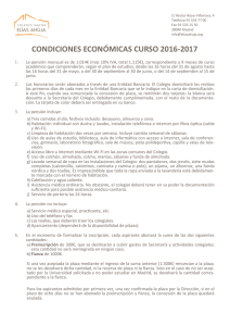 CONDICIONES ECONÓMICAS CURSO 2016-2017