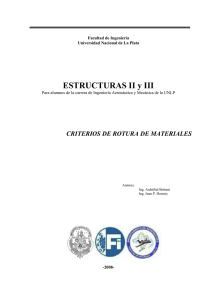 Criterios de Rotura - Universidad Nacional de La Plata