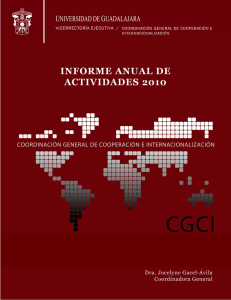 Informe de Actividades CGCI 2010