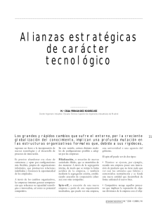 ALIANZAS ESTRATÉGICAS DE CARÁCTER TECNOLÓGICO