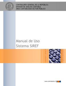 Manual de Uso Sistema SIREF - Contraloría General de la República