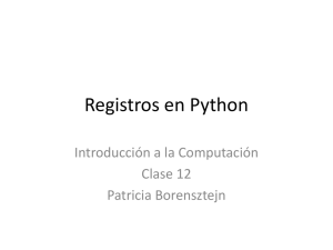 Registros en Python