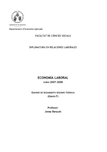 economía laboral - Universitat de València