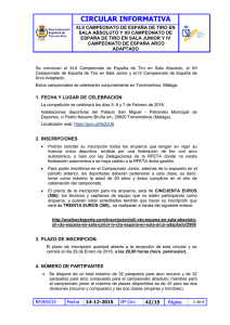 circular informativa - Real Federación Española de Tiro con Arco