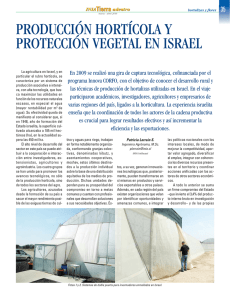 producción hortícola y protección vegetal en israel