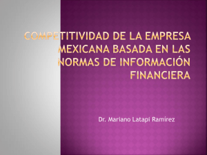 Competitividad de la Empresa Mexicana basa de NIF