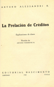 La Prelacíón¡ de Créditos