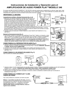 Spanish Instructions Model 346