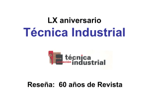 LX aniversario Técnica Industrial